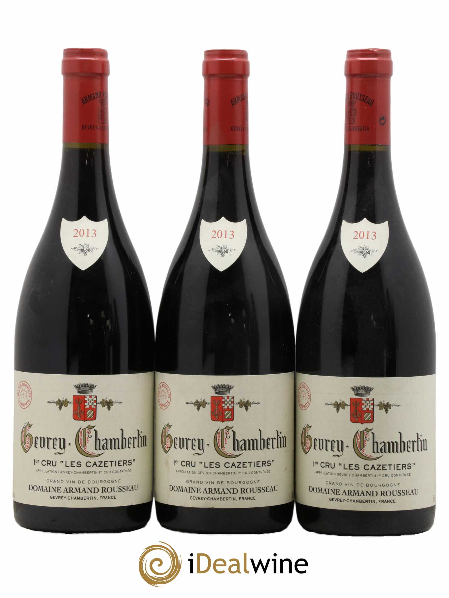 Gevrey-Chambertin 1er Cru Les Cazetiers Armand Rousseau (Domaine)  2013 - Lot de 3 Bouteilles