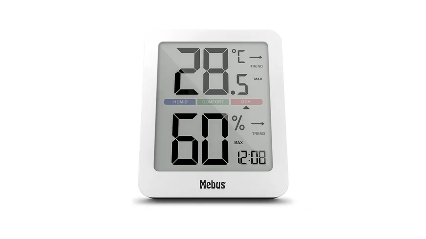 Mebus Thermo/Hygrometer weiß