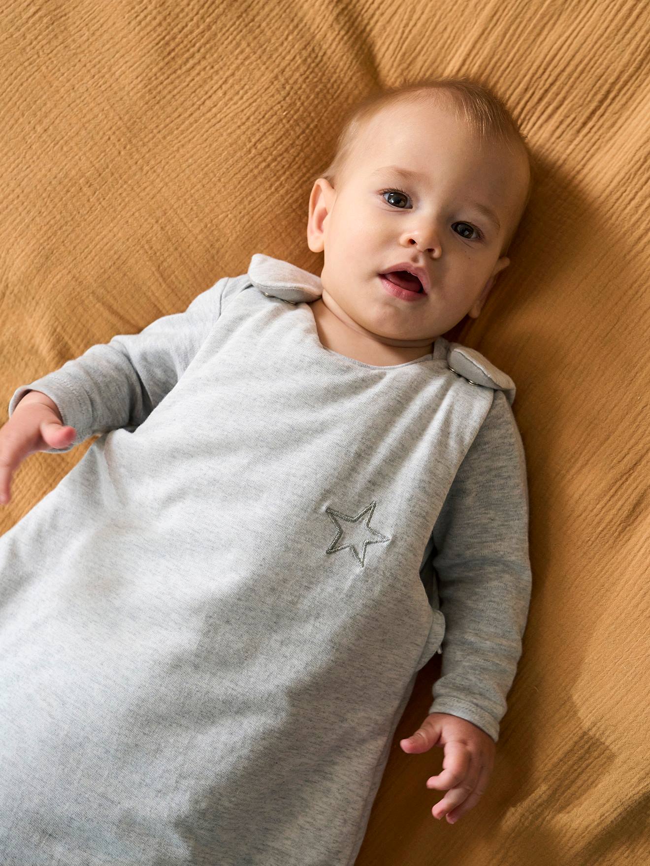 Vertbaudet Ärmelloser Baby Schlafsack ANNECY Oeko-Tex - grau meliert