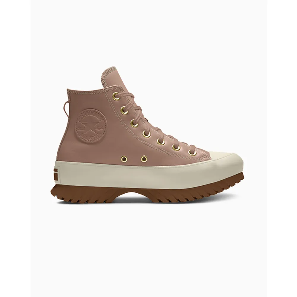 Converse Custom Chuck Taylor All Star Lugged Platform Leather By You A05052CSP24_VACHETTABEIGE_SC / braun