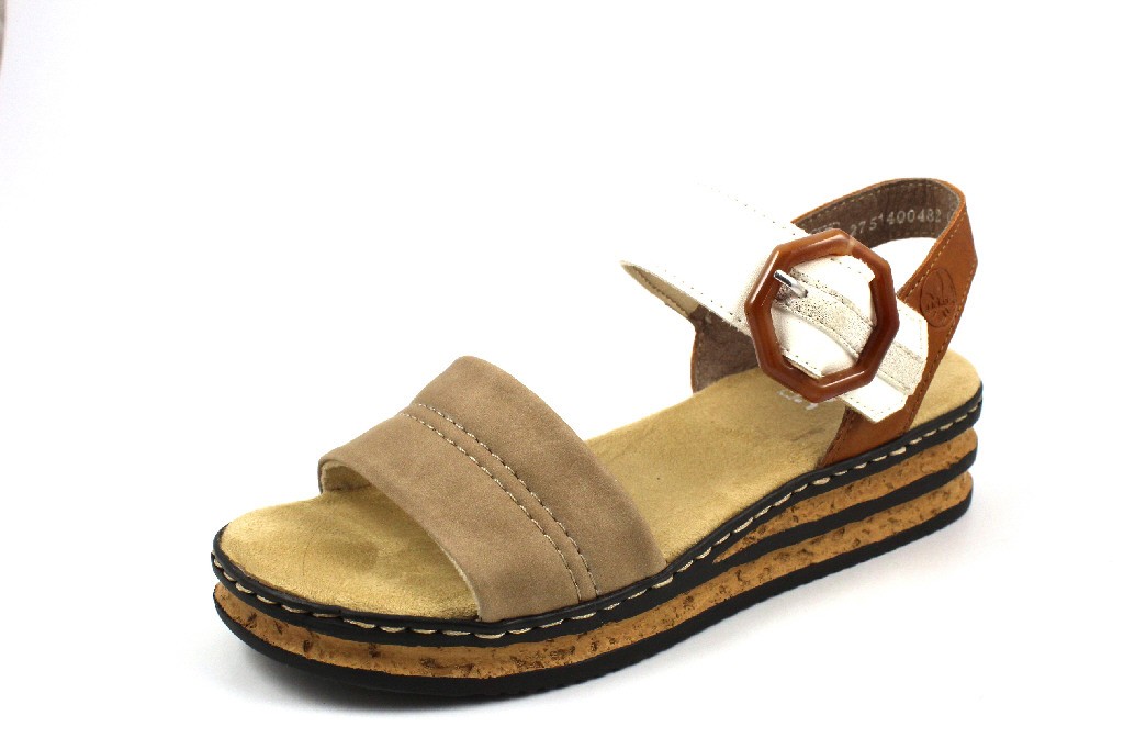 RIEKER Klassische Sandalen beige