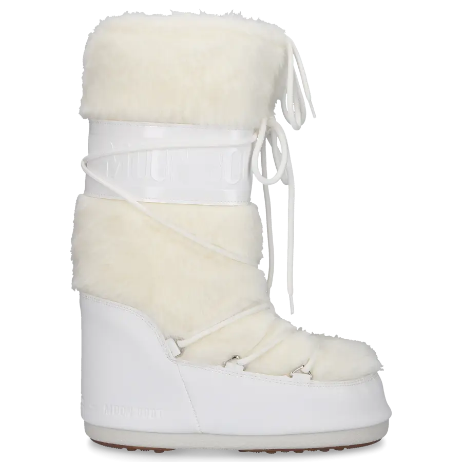 MOON BOOT - Snowboots ICON Kunstfell - weiß