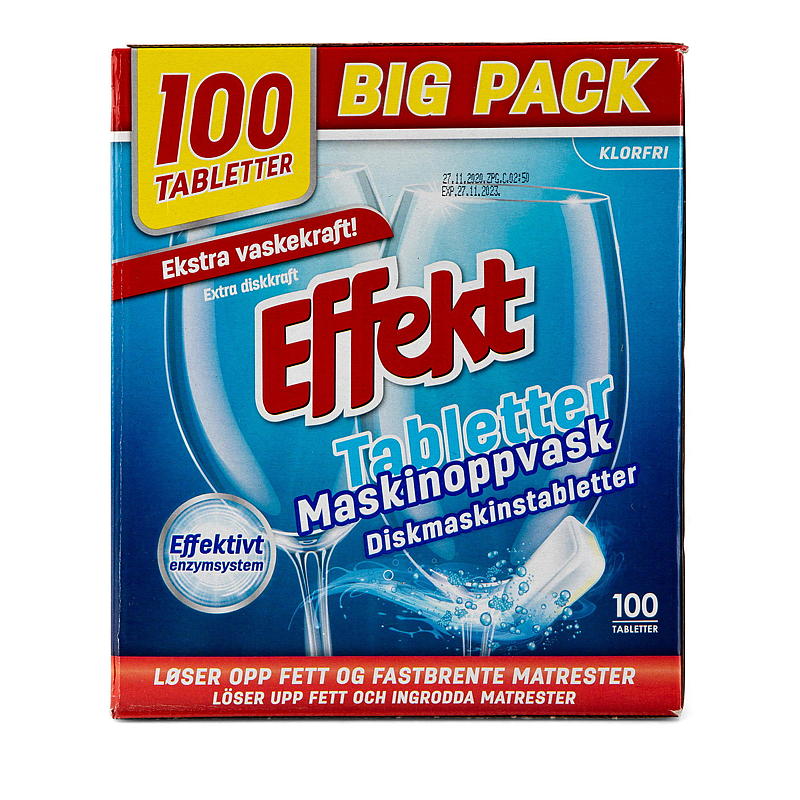 Effekt Maskinoppvask 100 tabl Effekt