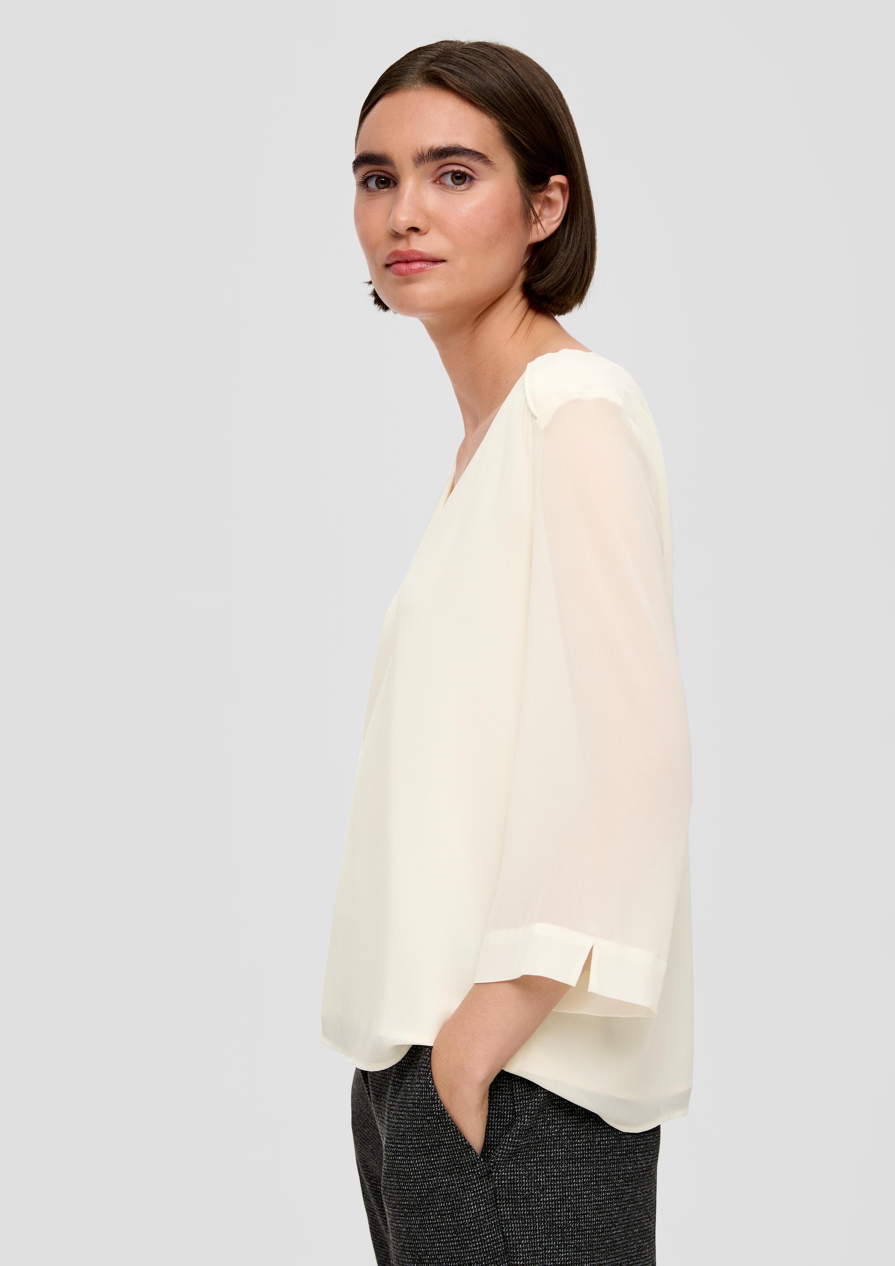 Chiffonbluse mit Viskosefutter  2136584-0700