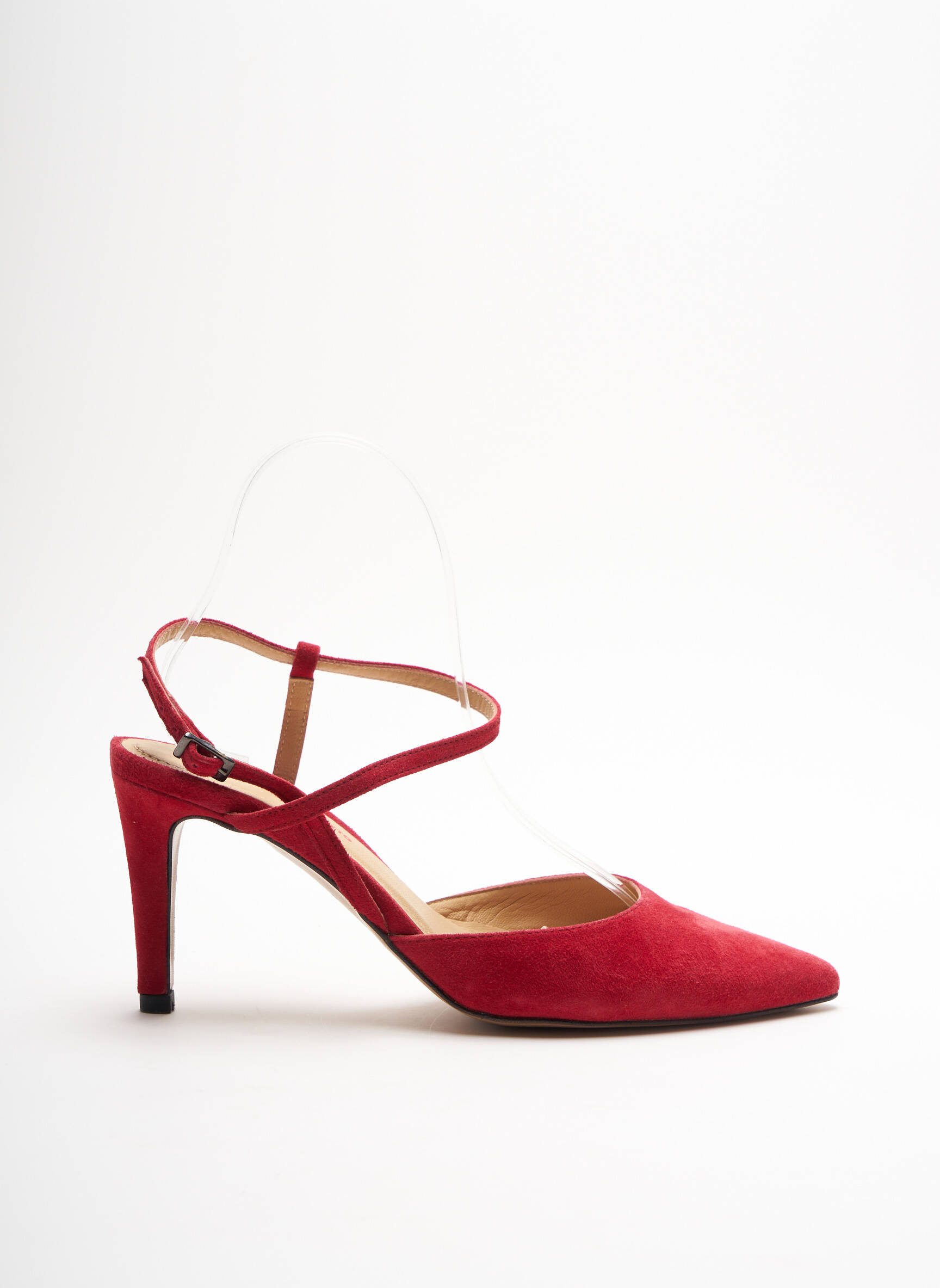 Perlato Sandales Nu Pieds Femme couleur rouge