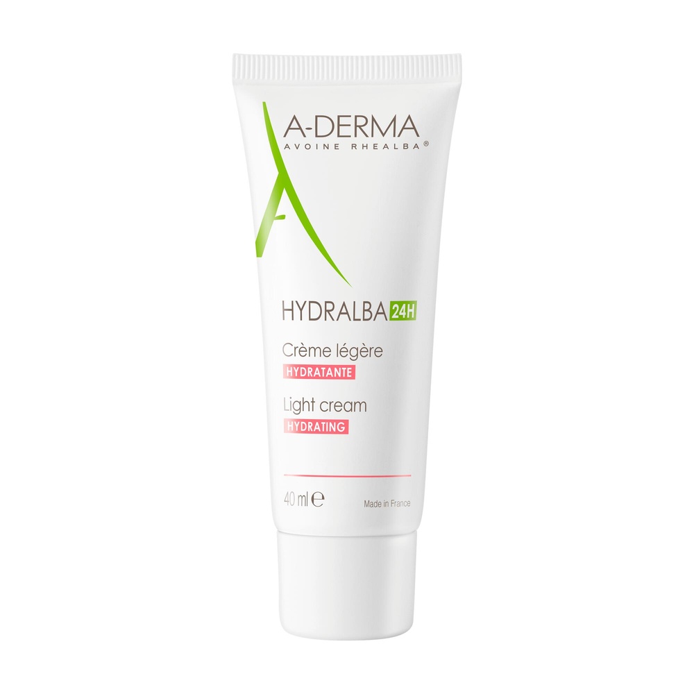 A-Derma Hydralba Crème Hydratante 24h Légère 40m l Crème hydratante