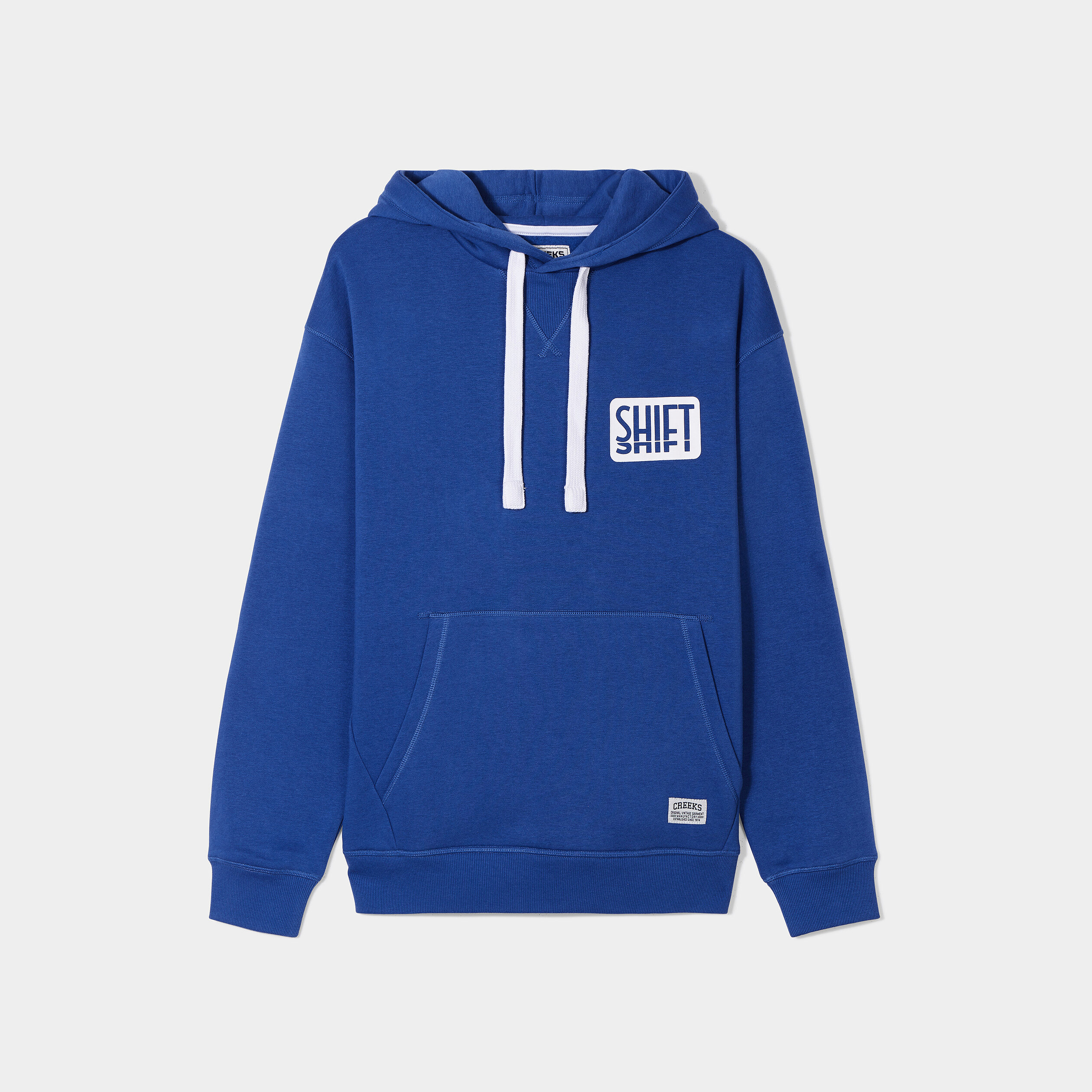Sweat à capuche hoodie Creeks bleu roi homme | La Halle