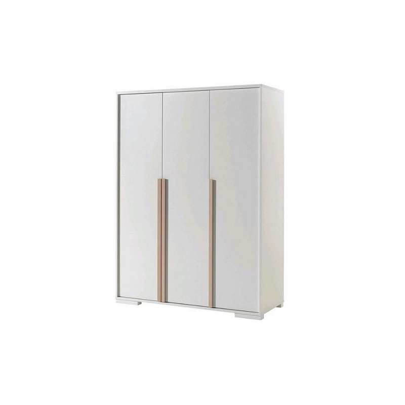 Armoire 3 portes London blanc mat