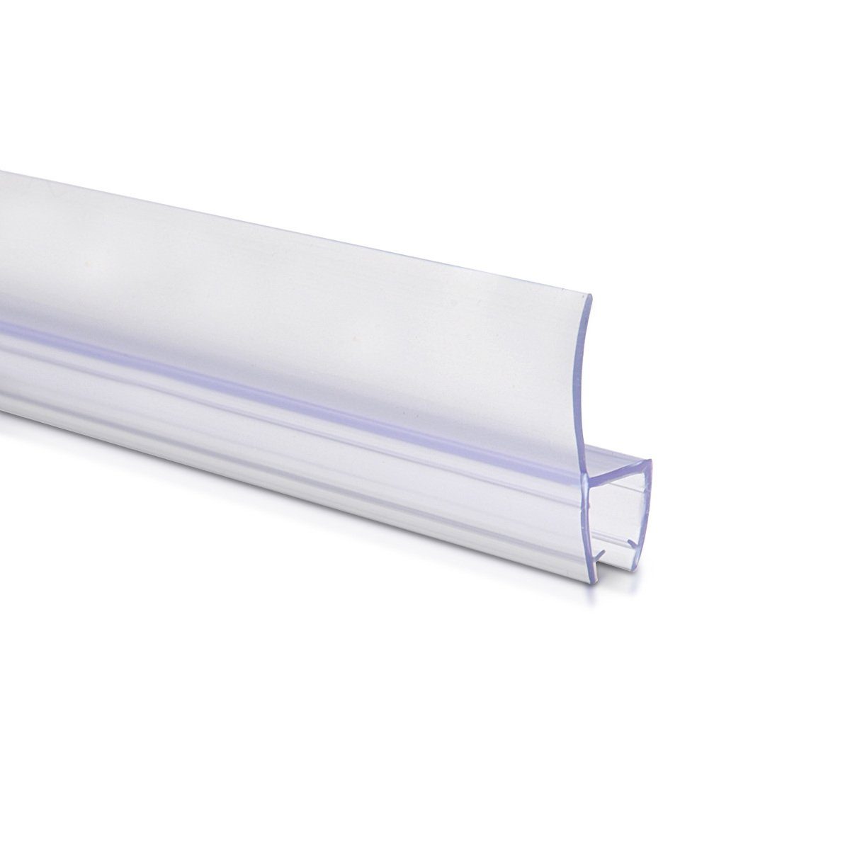 Navaris Badewannenaufsatz Schwallschutz Dichtung 180° - 6mm Glasduschtür - Ersatz 80cm