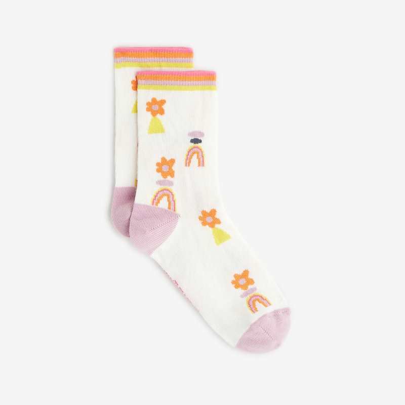 Chaussettes à motifs fille blanches cassé Catimini