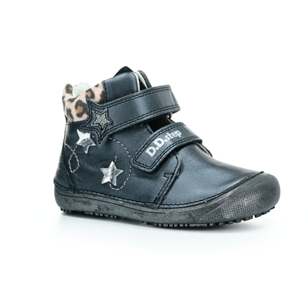 D.D.Step 318 Schwarze Barfuß-Stiefeletten (063)