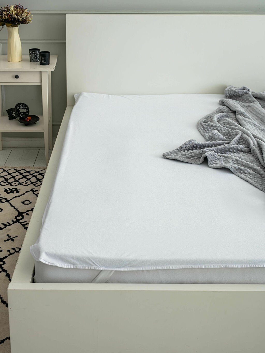 Matratzenschoner Frotteespannbettlaken - Matratzenschoner (160x200 cm),wasserdicht,weiß Furni24