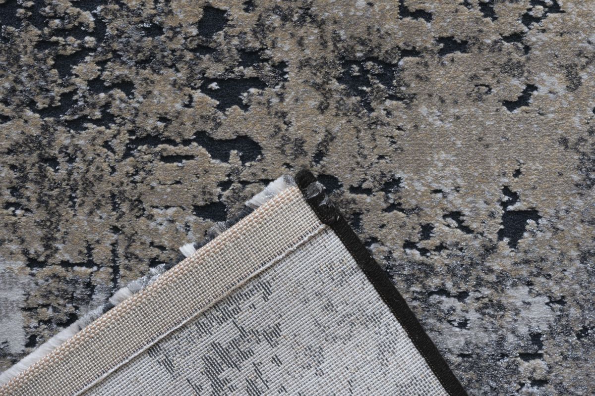 Webteppich Samaria Grau-Gold-Anthrazit 160 x 230 cm