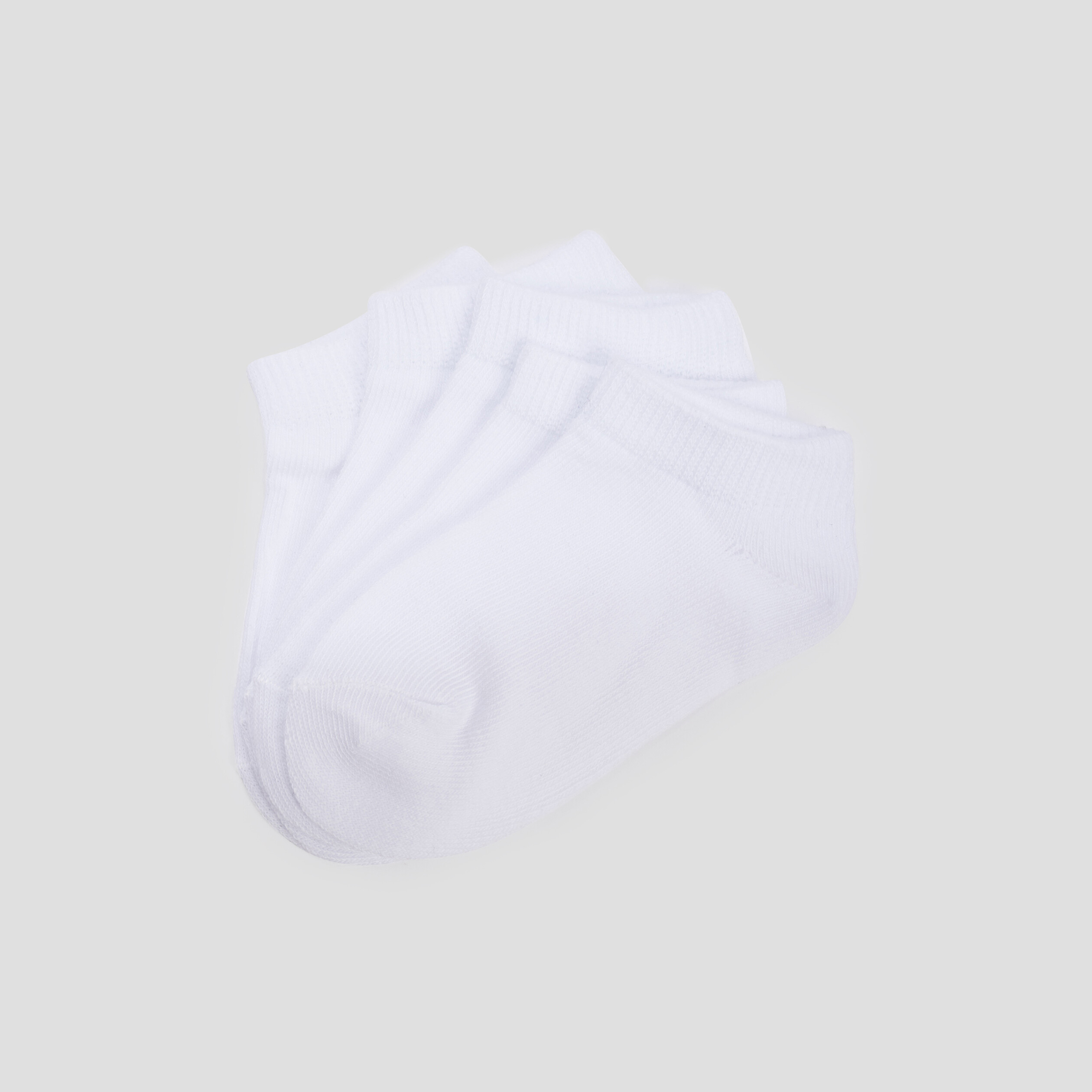 Lot 5 socquettes blanc mixte | La Halle
