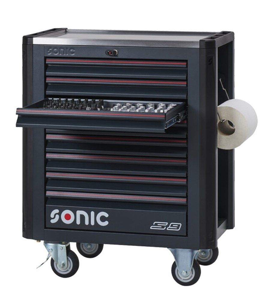 Voziček za orodje Sonic 736377 NEXT S9, napolnjen, 363-delni