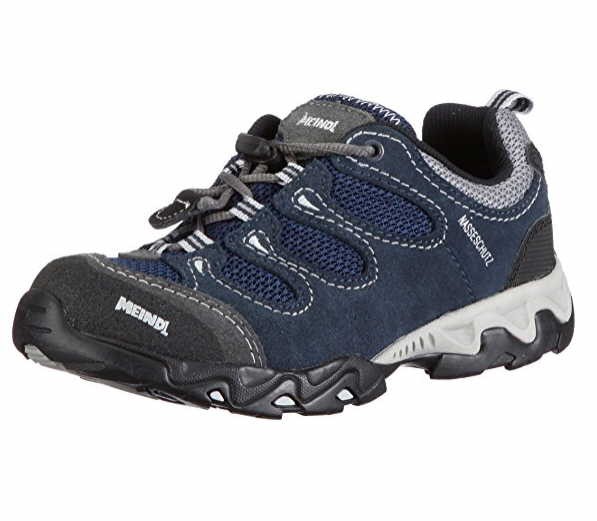 MEINDL Jungen Halbschuhe blau marine/silber Velour/Mesh