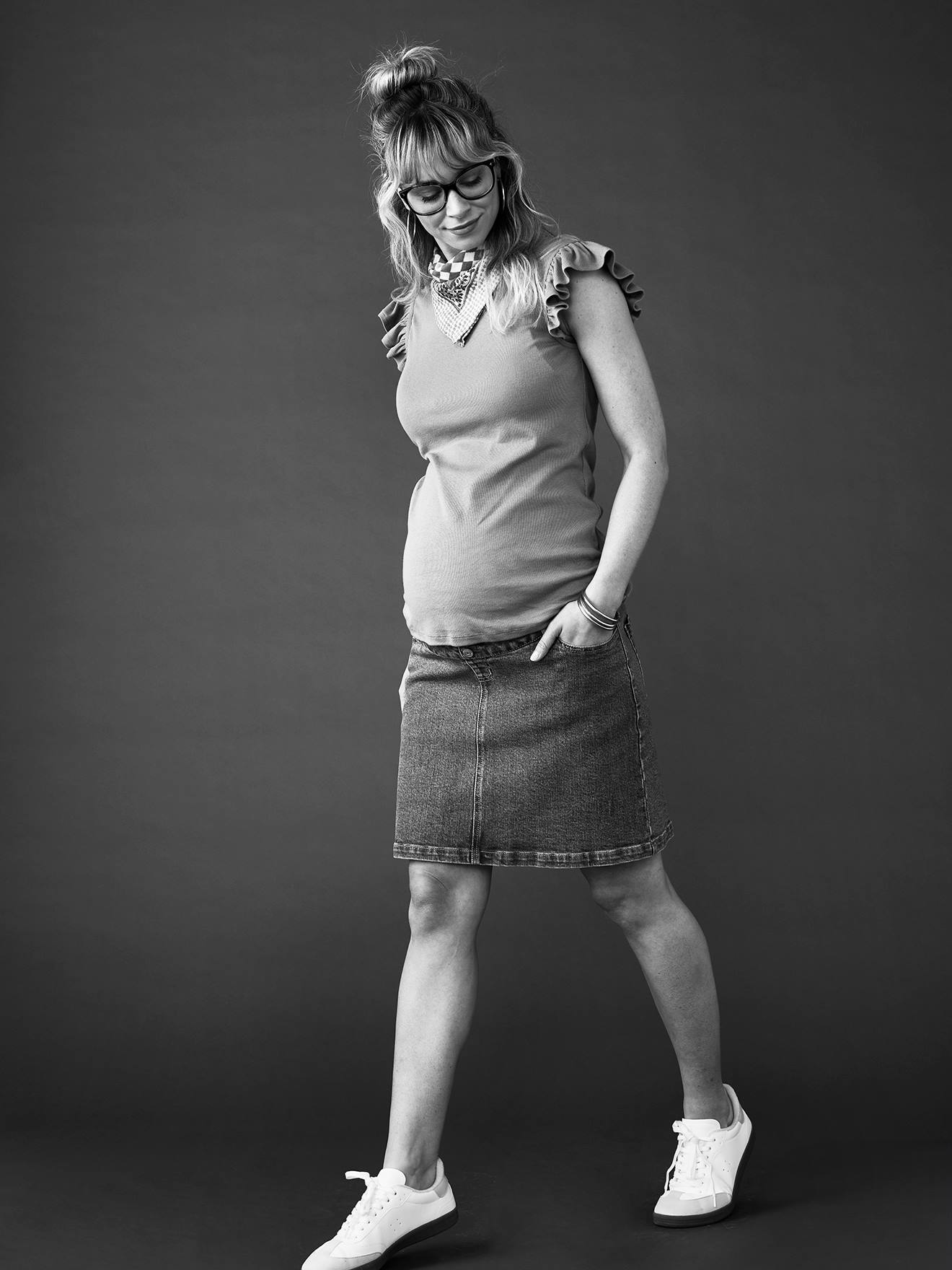 Envie de Fraise Kurzer Jeansrock für die Schwangerschaft ENVIE DE FRAISE - blue stone