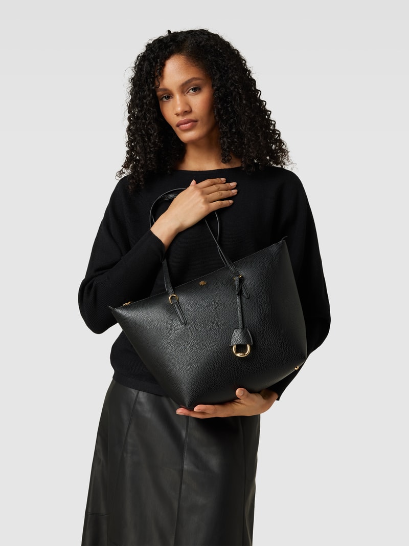 Tote Bag mit Applikation Modell 'KEATON' in black