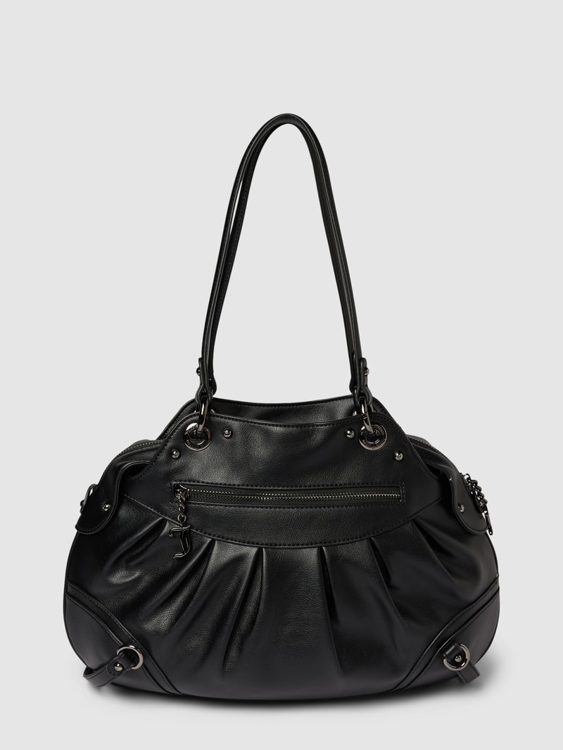 Handtasche mit abnehmbarem Zipper-Täschchen Modell 'LOVE' in schwarz