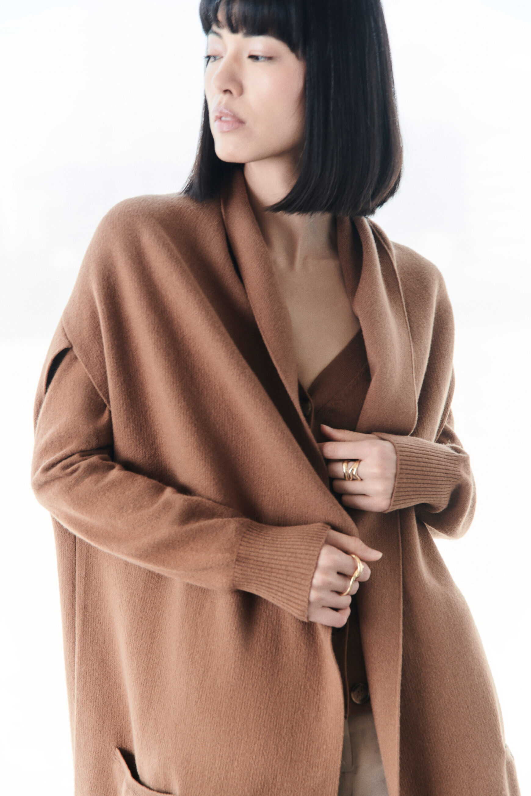 Veste melisa marron cognac femme