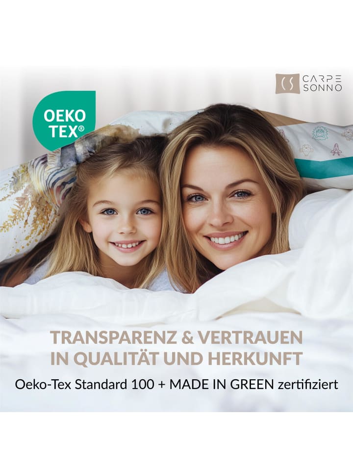 Carpe Sonno Kinderbettwäsche 135x200 Jungen Mädchen Tiere in Rosa günstig kaufen 135 x 200   80 x 80 cm