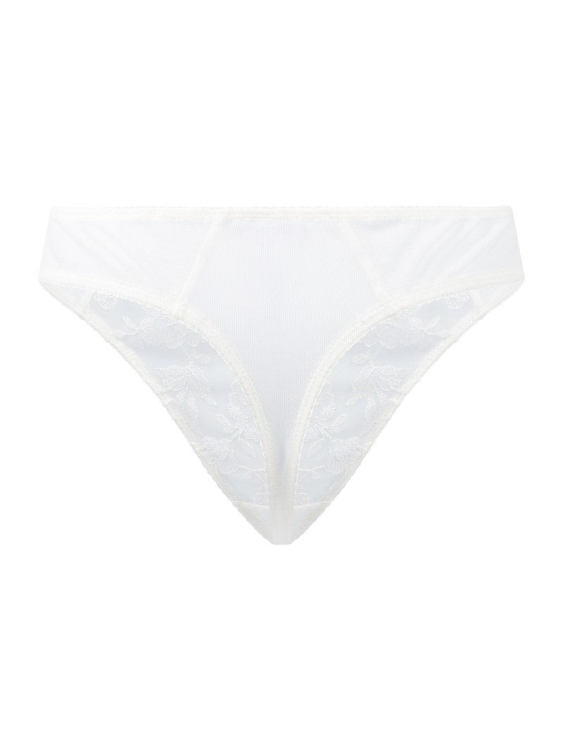 String aus Mesh und Spitze in offwhite