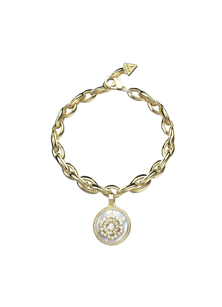 GUESS Link bracelet with crystal JUBB04546JWYGS