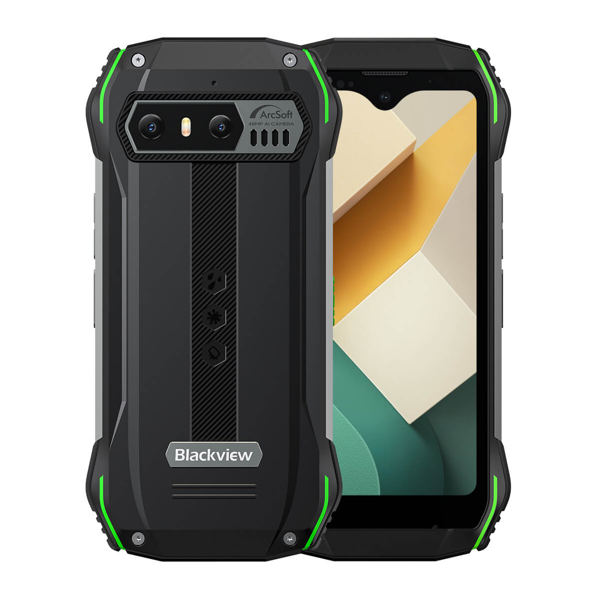 Blackview N6000 Green Rugged Smartphone, Mini Outdoorhandy mit 8 GB RAM und 256 GB Speicher