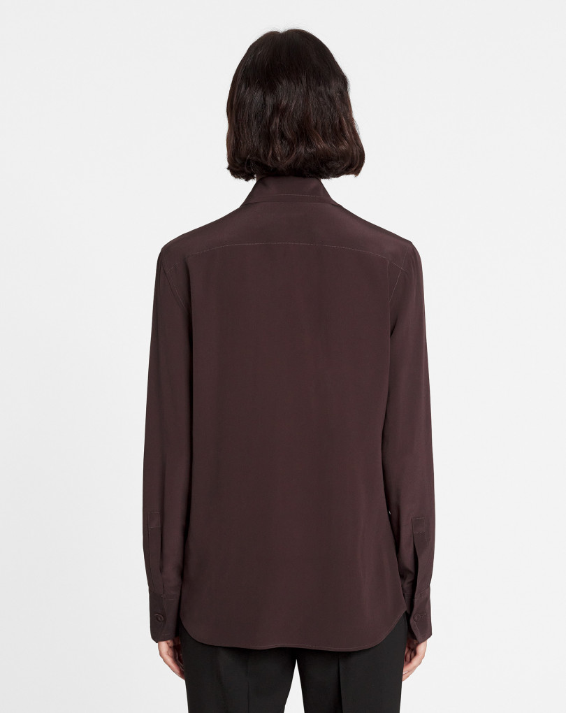 CHEMISE CLASSIQUE EN CREPE DE CHINE