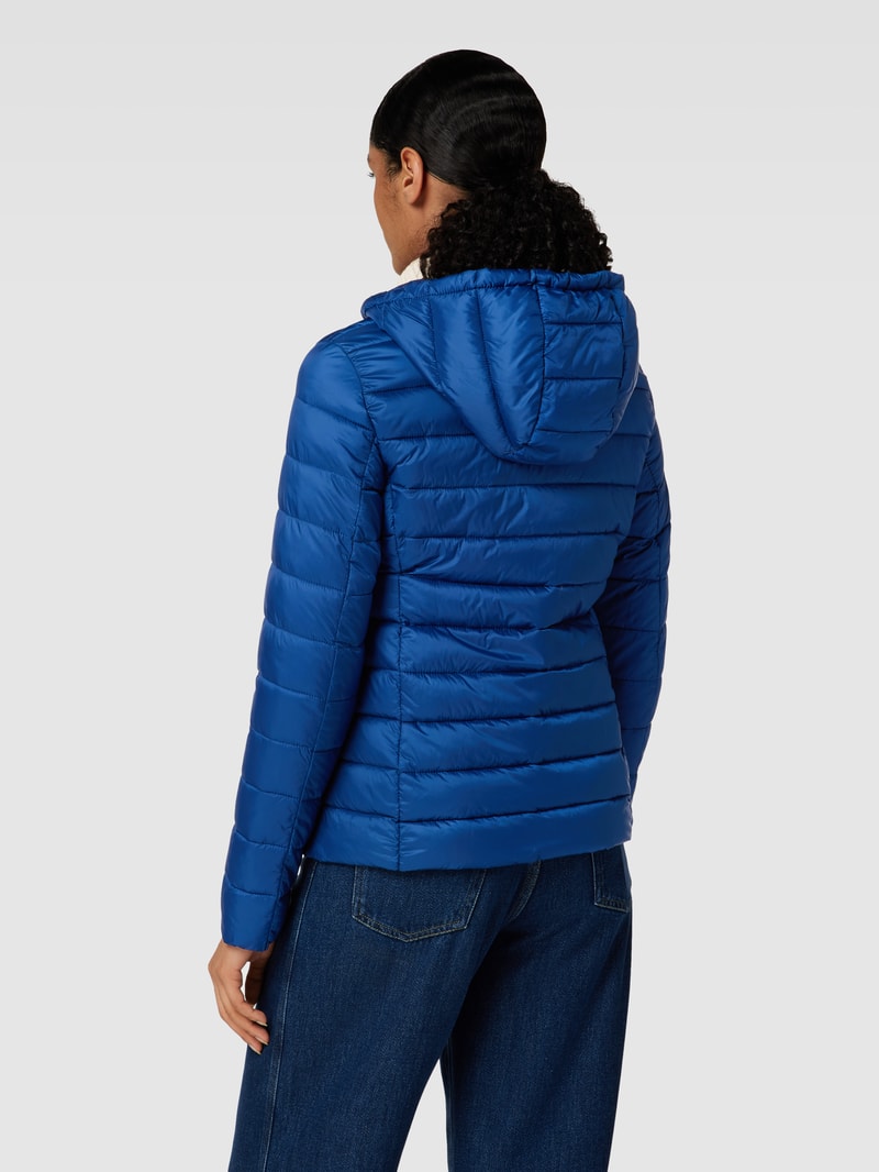 Steppjacke mit Kapuze in blau