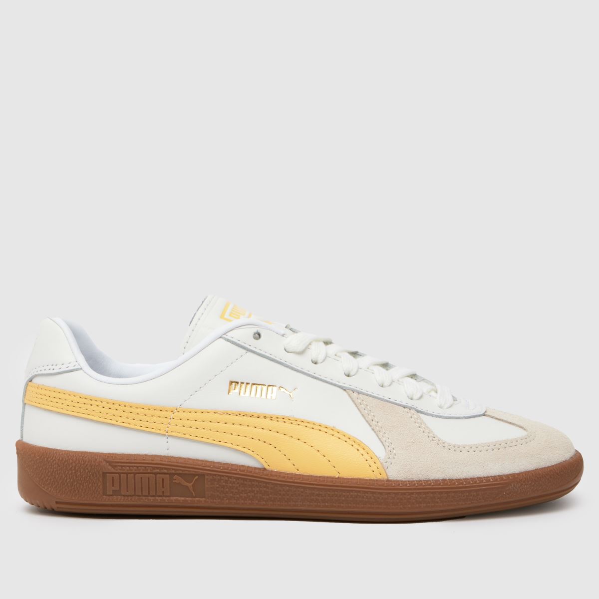 PUMA Terrace Classic-sneakers i vitt och gult