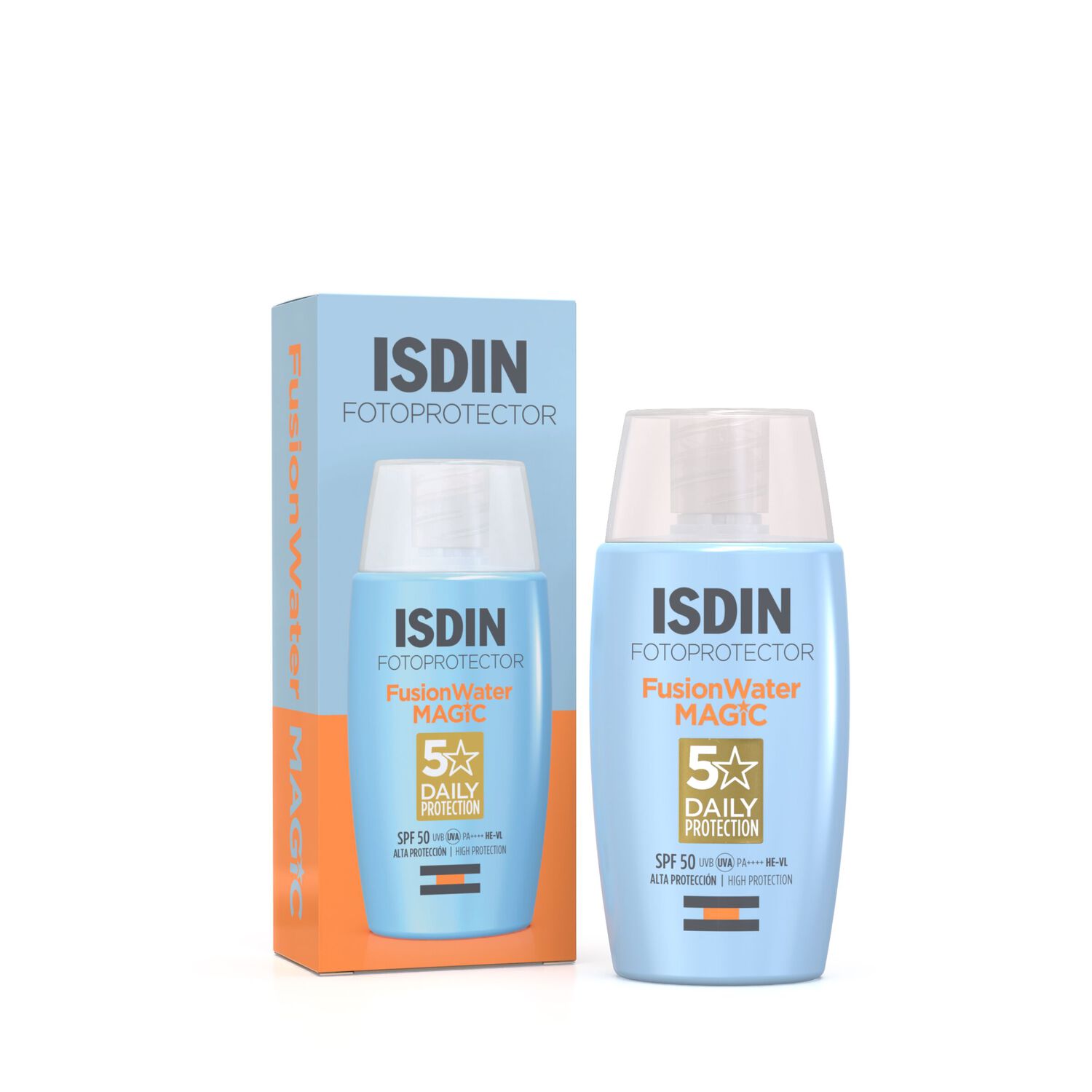 Isdin Fusion Water Magic Crème solaire visage ultra-légère SPF50