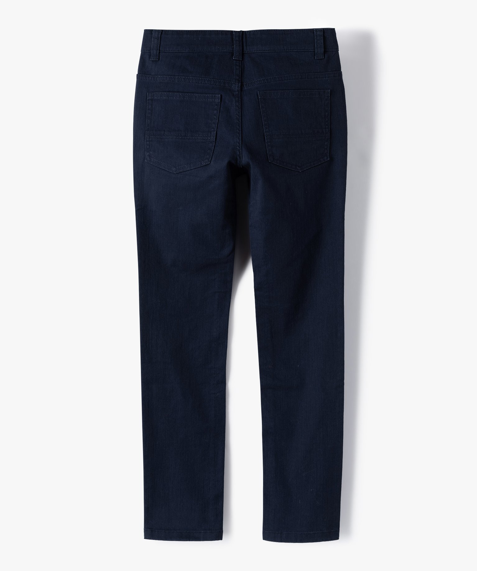 Pantalon Garçon style jean slim 5 poches marine | GEMO