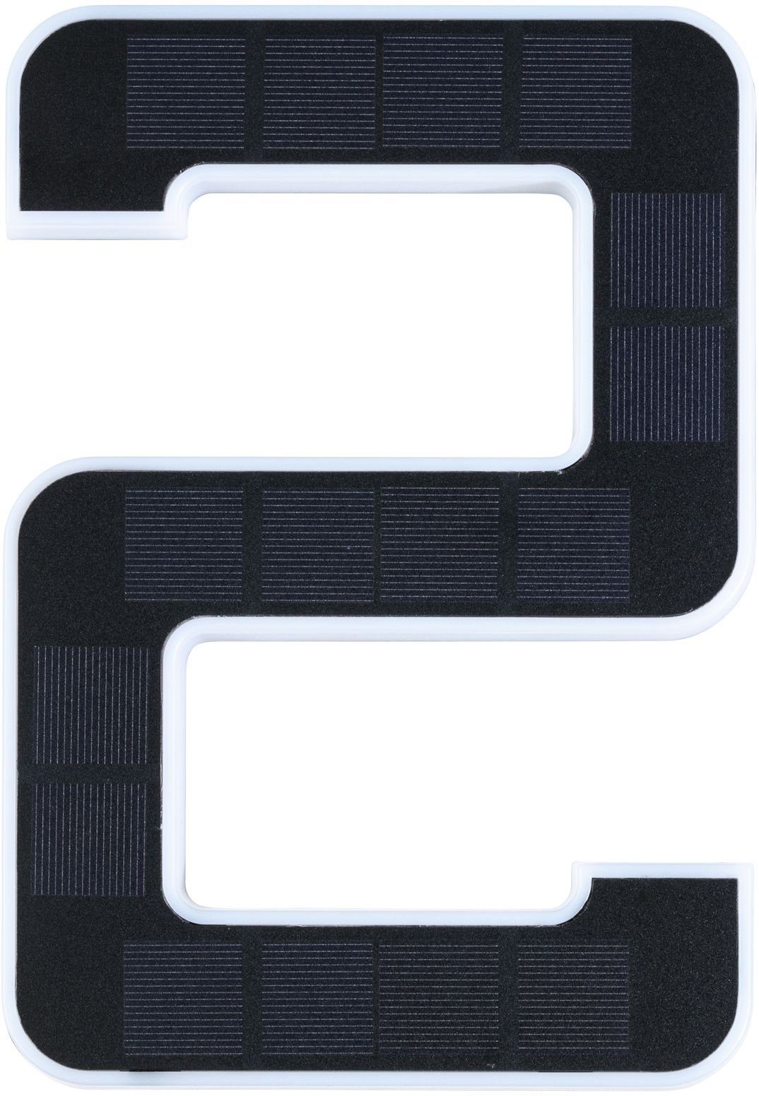 Paulmann LED Außen-Wandleuchte Solar Hausnummer, LED fest integriert, Warmweiß, LED-Modul, Hausnummern 0-9 wählbar, Akku wechselbar