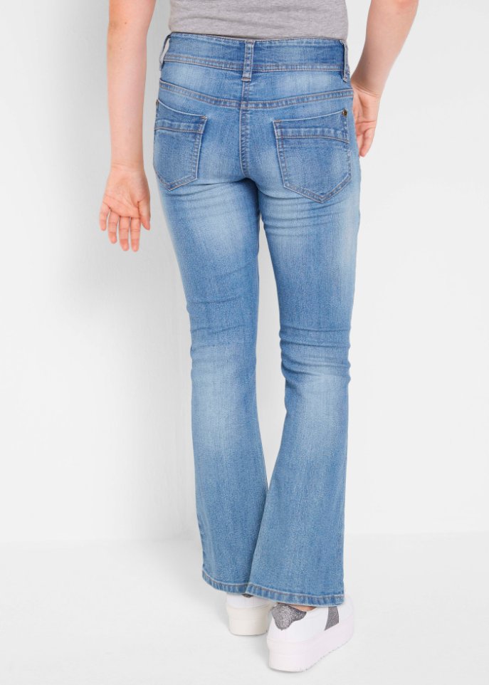 Mädchen Bootcut Stretch-Jeans