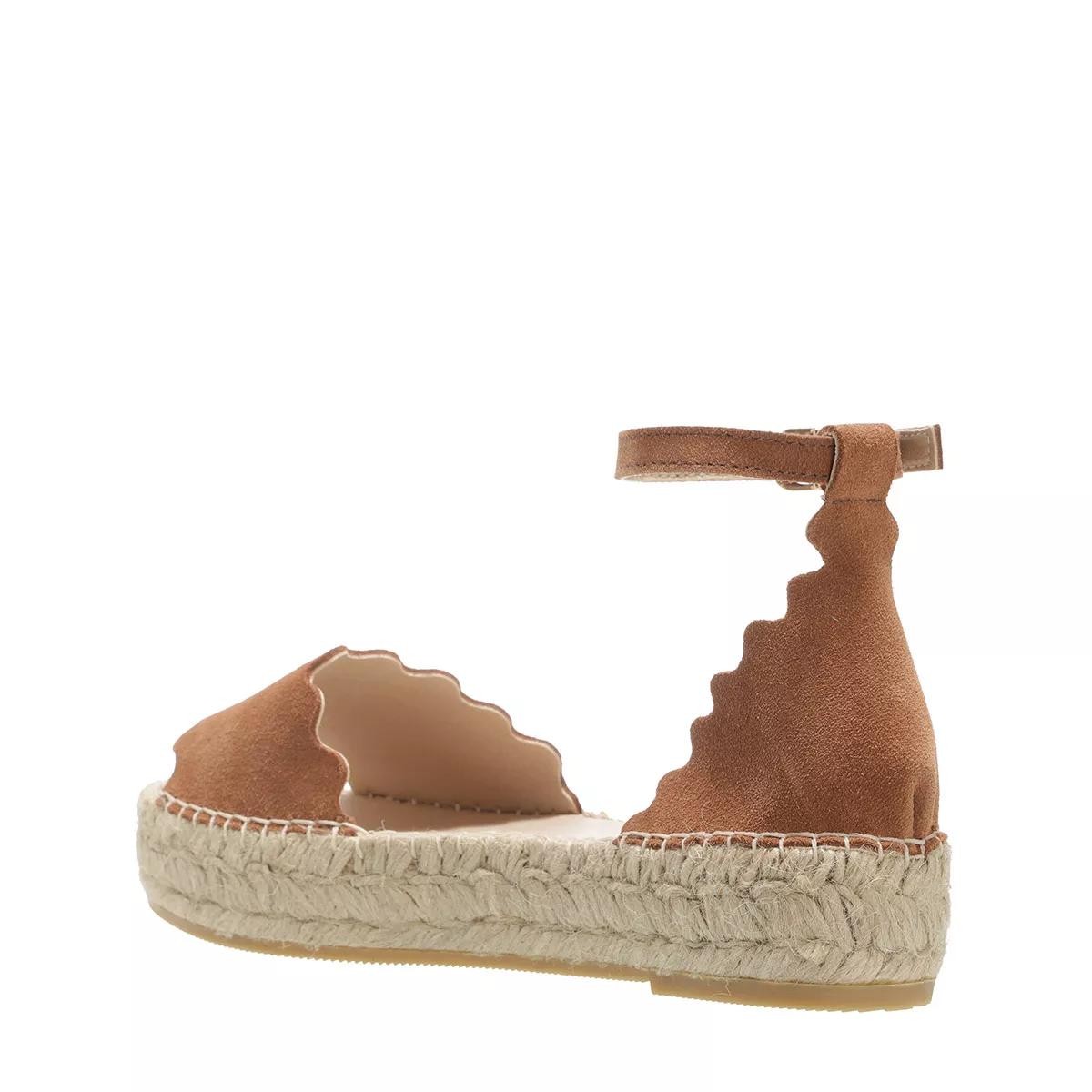 L´AUTRE CHOSE Riemchen Sandalen braun Espadrille