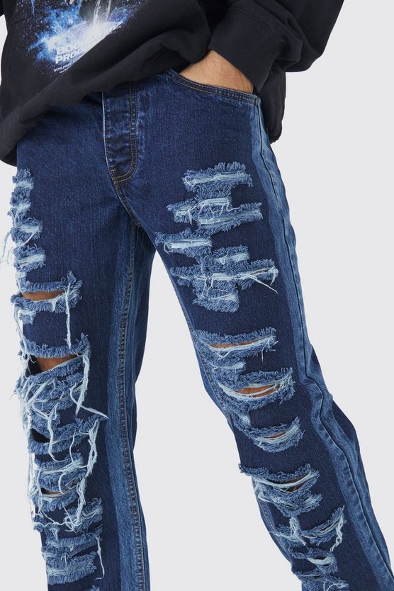 Lockere Jeans mit Rissen