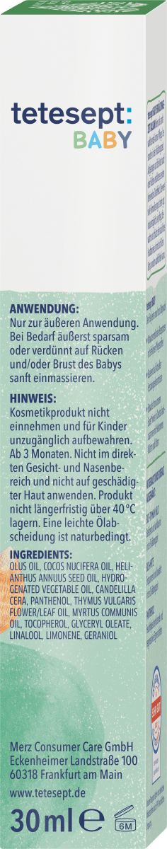 Baby Erkältungszeit Balsam mit Thymian & Myrte, 30 ml