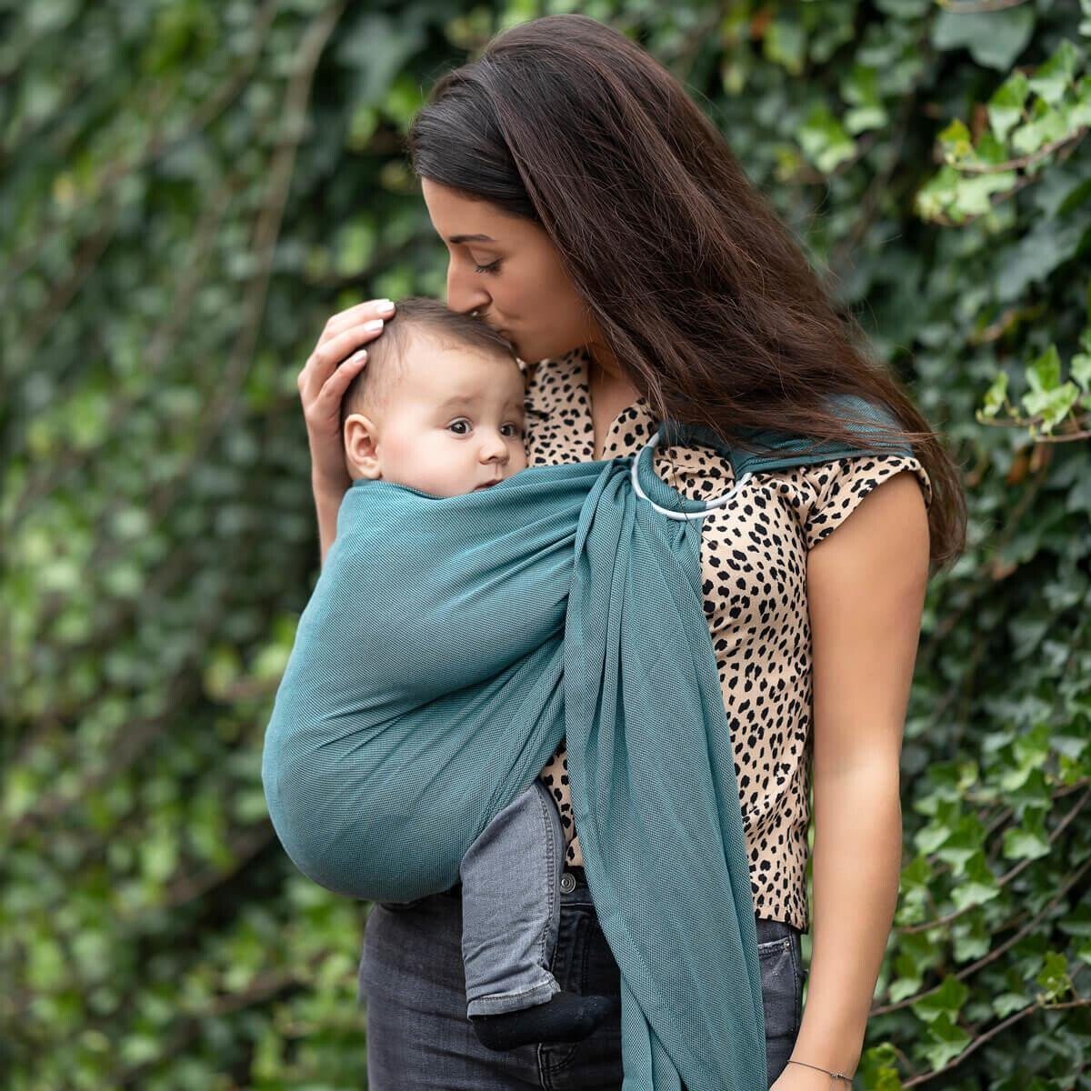 Hoppediz Tragetuch Ring-Sling ultraleicht