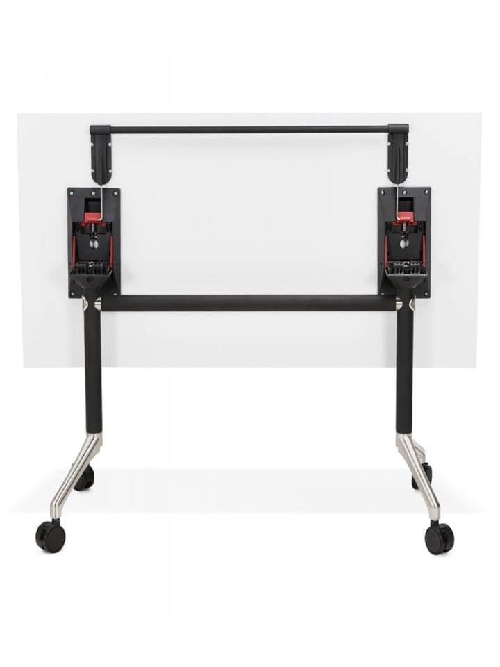 KADIMA DESIGN Klappschreibtisch FLEXO Weiß Holz Metall | 140x70x73 cm in Weiß günstig kaufen
