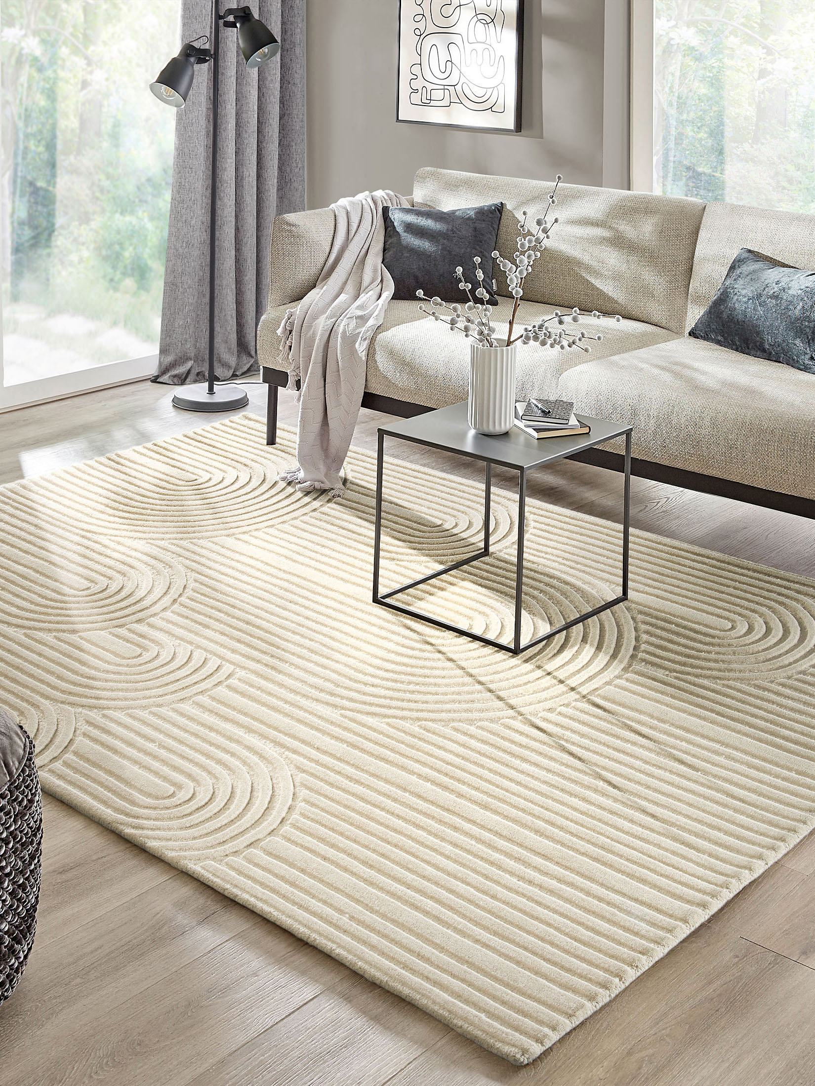 Asolo Designer-Teppich, Natural