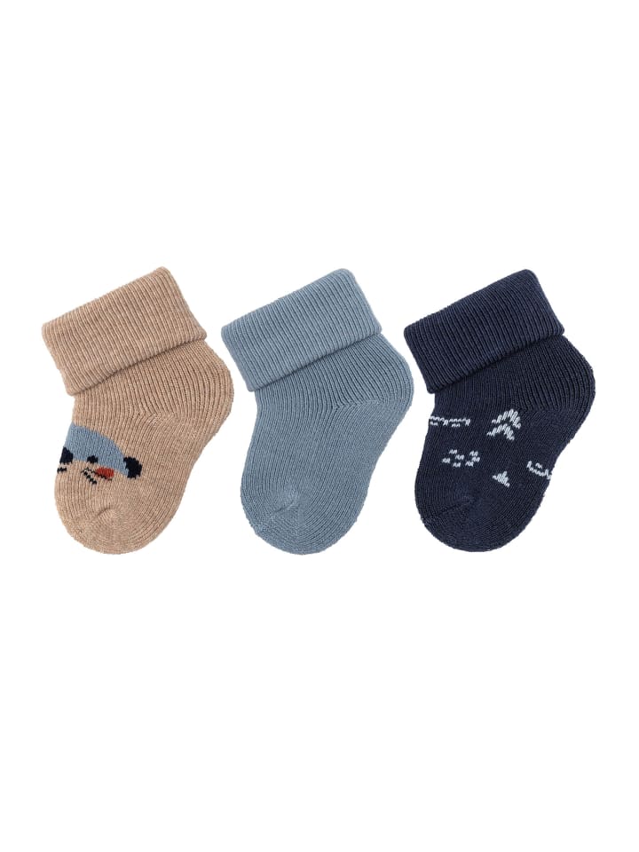 Sterntaler Erstlingssocken 3er-Pack Biber in beige günstig kaufen onesize