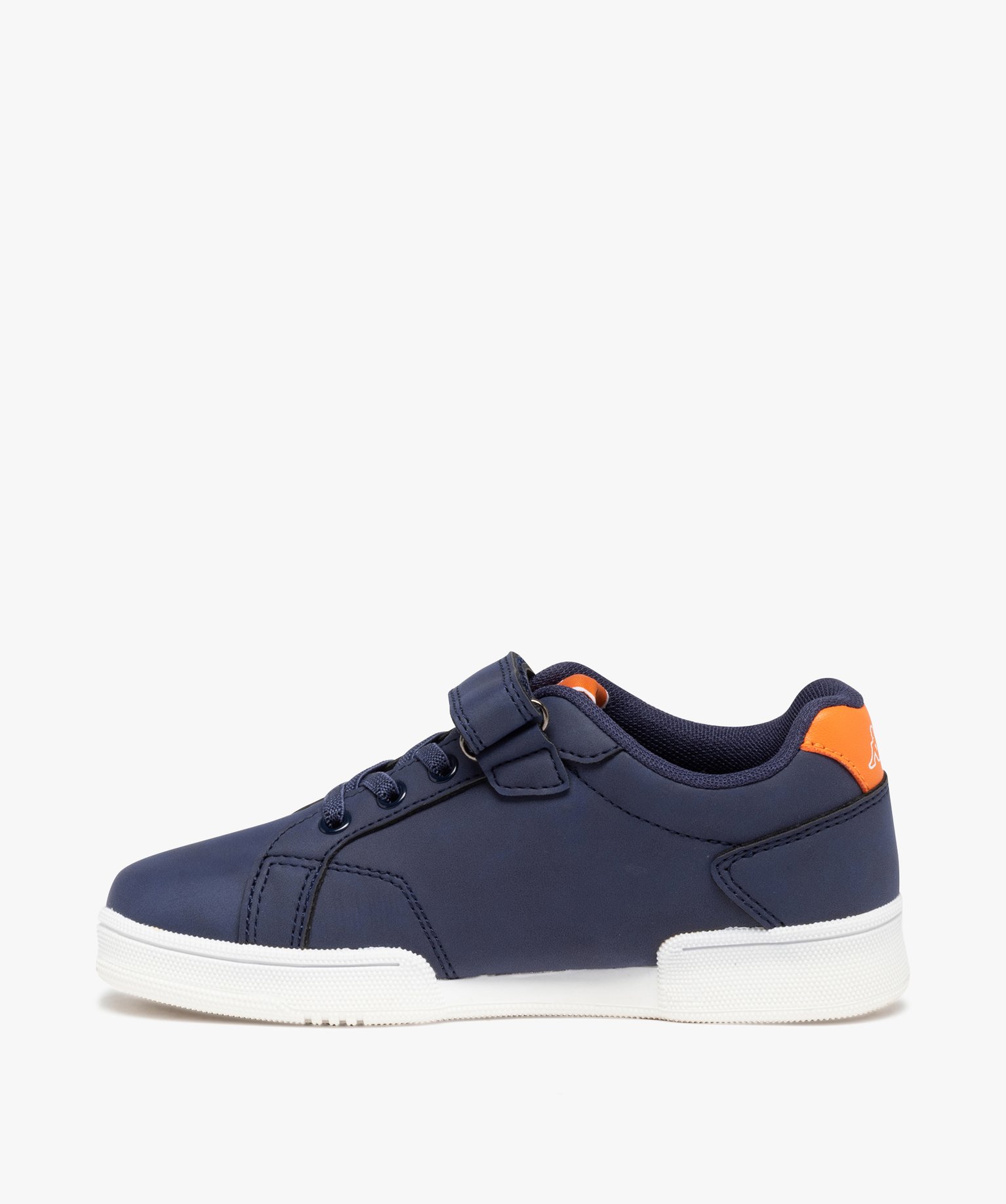 Baskets Garçon unies à lacets et scratch - Kappa marine | GEMO