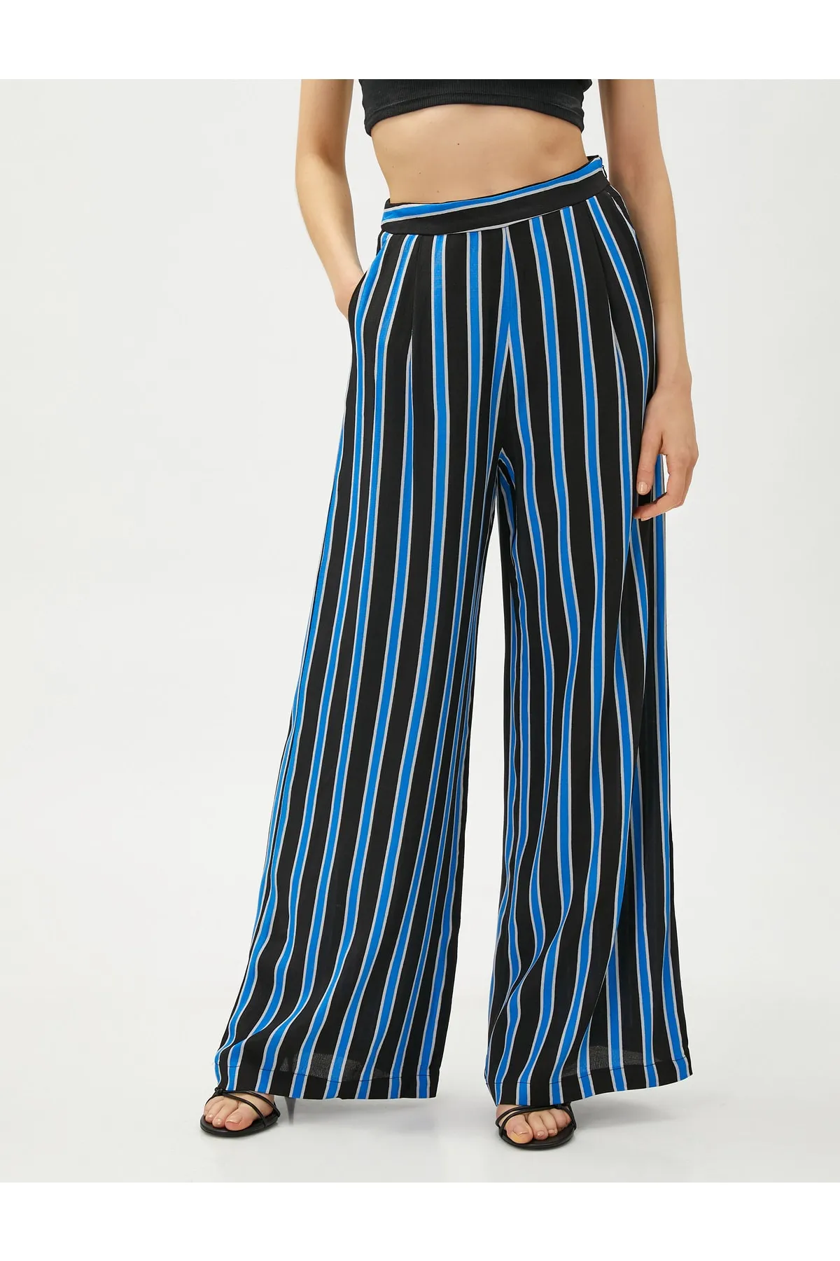 Koton  Palazzo-Hose mit Taschen und seitlichem Reißverschluss