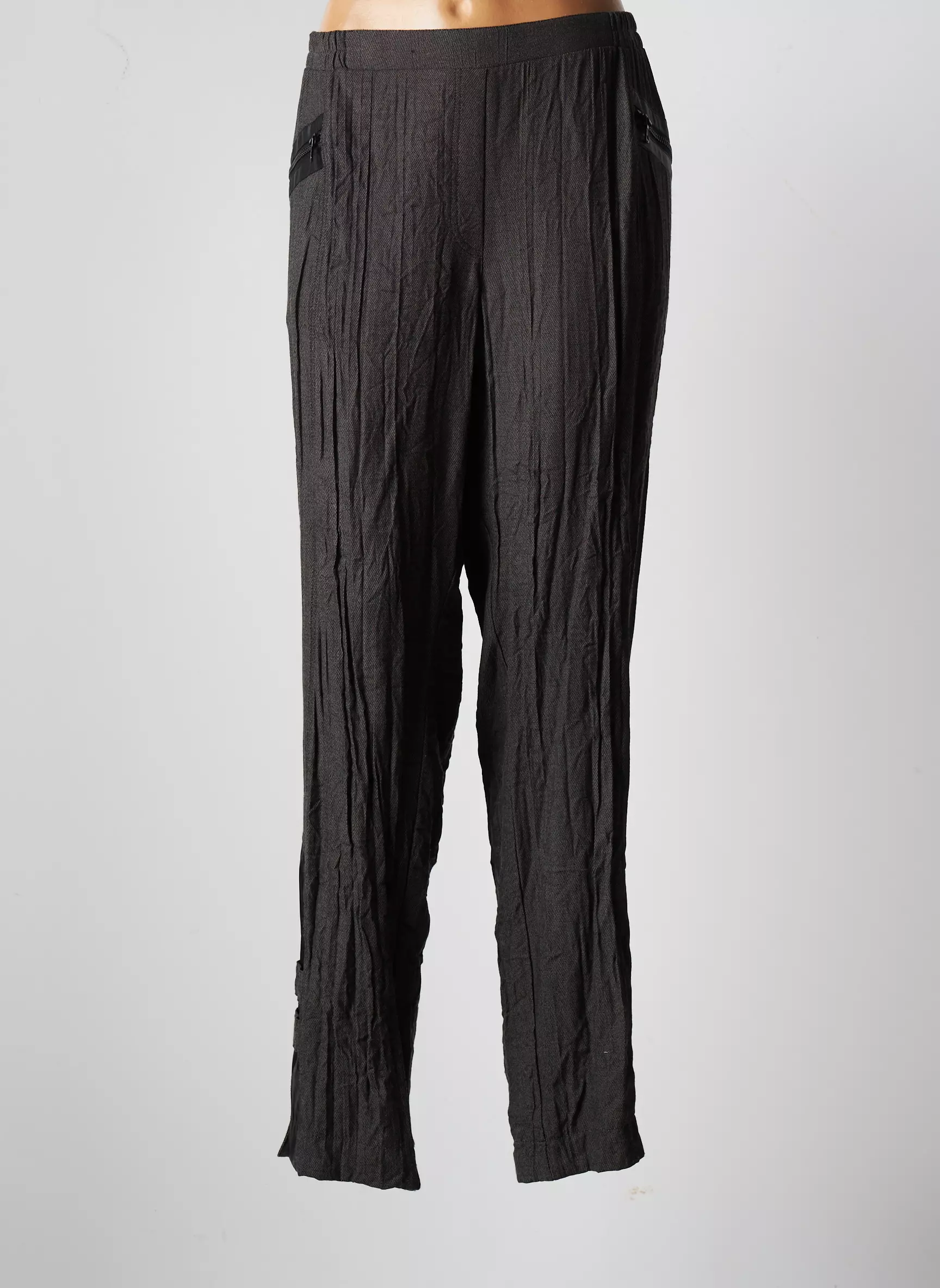 Sempre Piu By Chalou Pantalons Droits Femme couleur gris