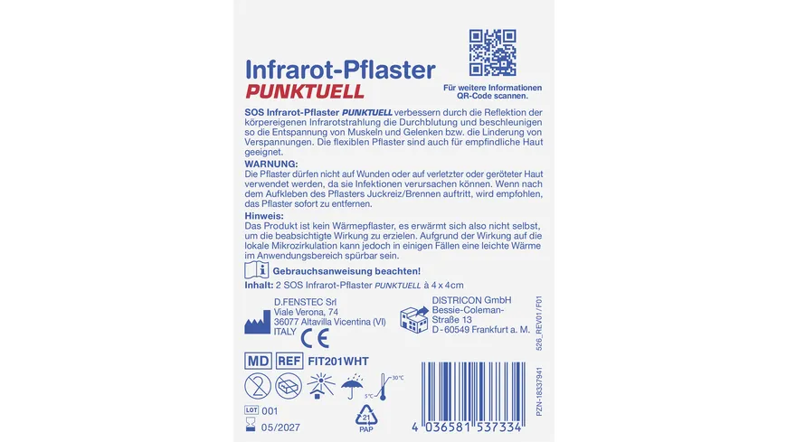 SOS Infrarot-Pflaster Punktuell