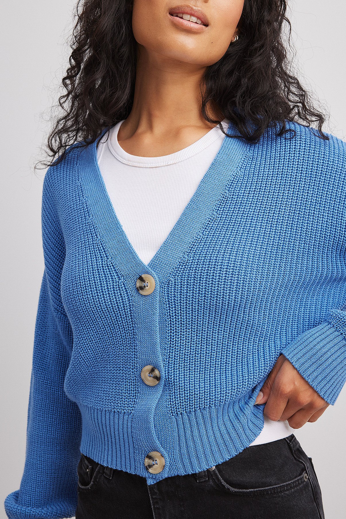 Kurze Strickjacke