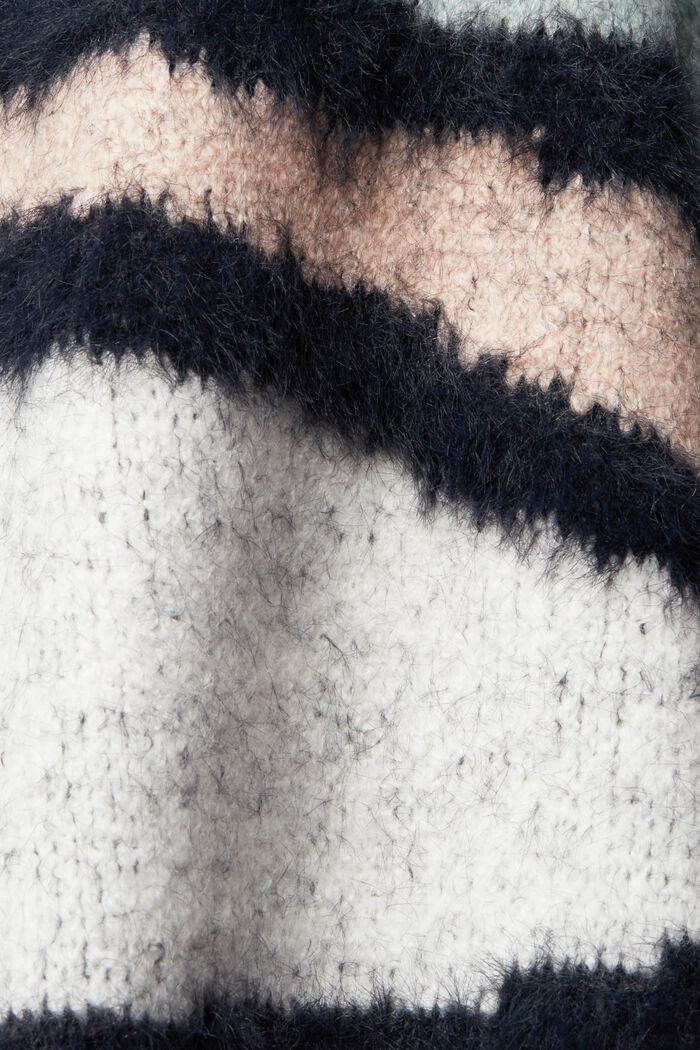 Gemusterter Strickpullover mit Pailletten