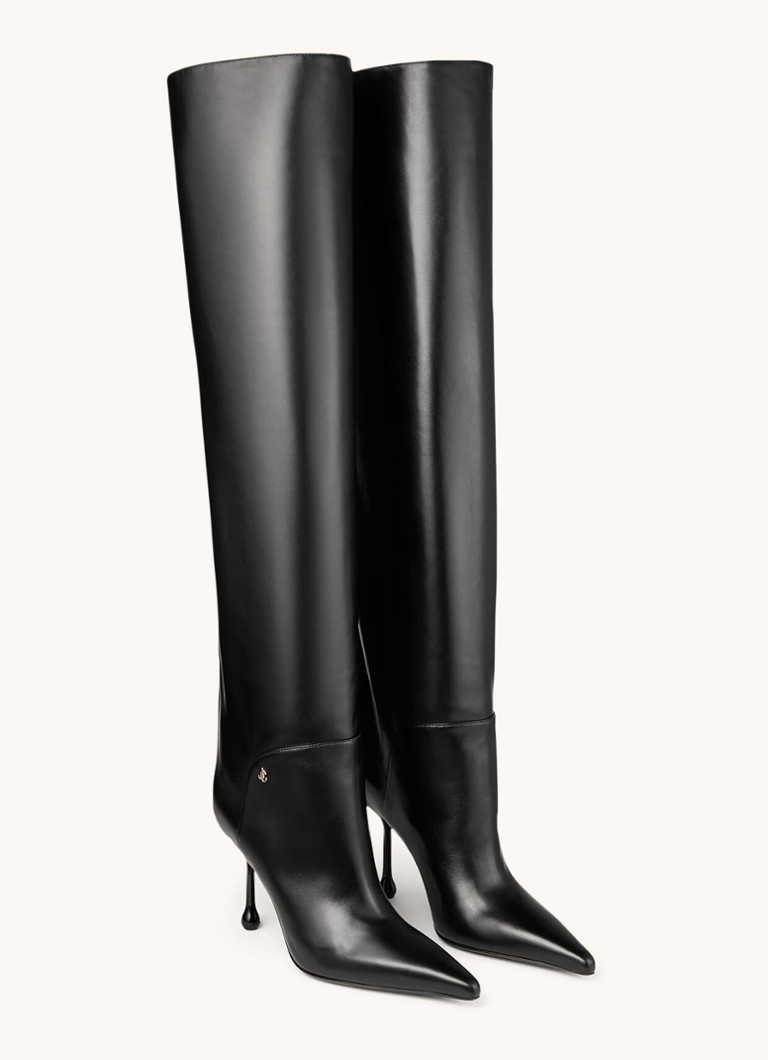 Stivali sopra il ginocchio Jimmy Choo Cycas 95 in pelle