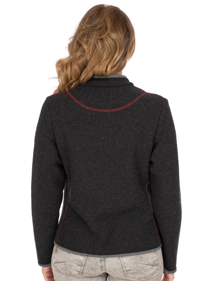 Almgwand Strickjacke STANSKOGEL in anthrazit günstig kaufen